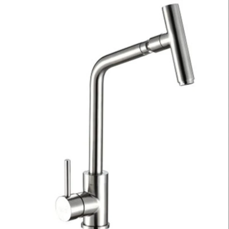 Unleaded 304 stainless steel hot and cold kitchen basin faucet