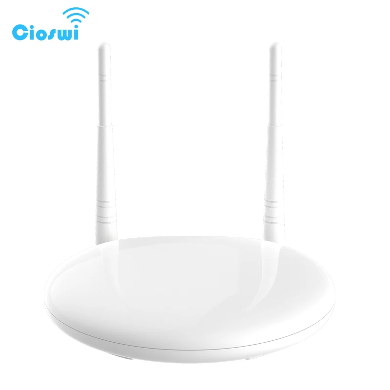 Cioswi Белый роутер wi-fi GSM с 2* 3dBi-антенной, Wi-Fi ретранслятор 2,4 ГГц с 2* слотом локальной сети Беспроводной Wi-Fi роутер openwrt Чипсет MT7628N 300Мбит