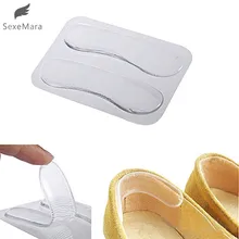 SexeMara 1 пара Женские Модные Силиконовые гелевая Подушечка для пяток протектор анатомический вкладыш для обуви стелька лучший подарок