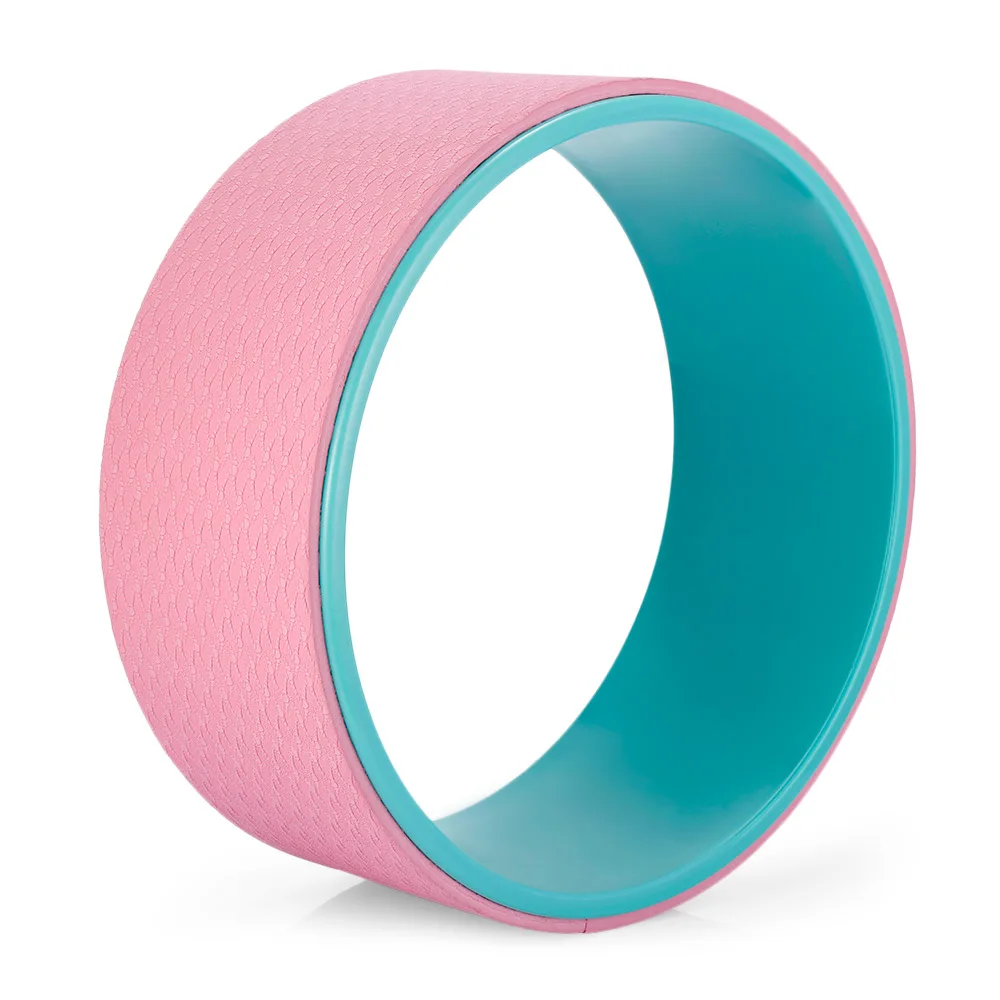 Йога Опора круг профессиональная Талия Форма бодибилдинг фитнес-оборудование Йога колесо обеспечивает сильную поддержку - Цвет: Розовый