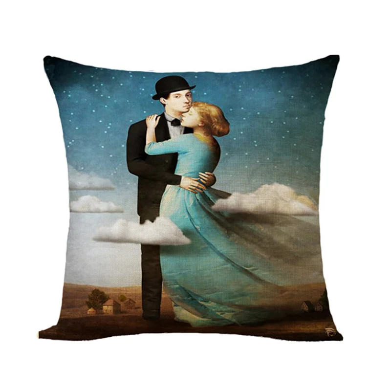 Новая мода европейский и американский стиль красивая девушка полиэстер печать диван Чехлы для подушек домашняя кровать наволочка - Цвет: 21