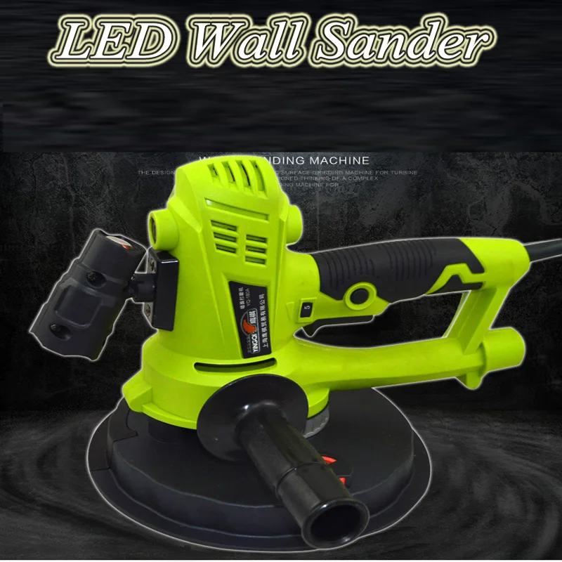 Wall Grinding Machine With 180mm Disc AC220V 1500-2700rpm Dust-free Electric Multifunction Portable Dry Wall Sander YQ-180A 450ml shampoo dispenser wall mounted multifunction lightweight no punching large capacity soap container bathroom accessories