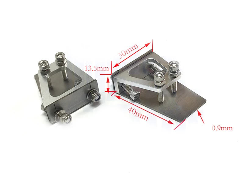 1 пара 30x40x13,5 мм CNC Trim Tab закрылки из нержавеющей стали+ алюминиевые запасные части для 60-75 см RC катер FSR-O лодка