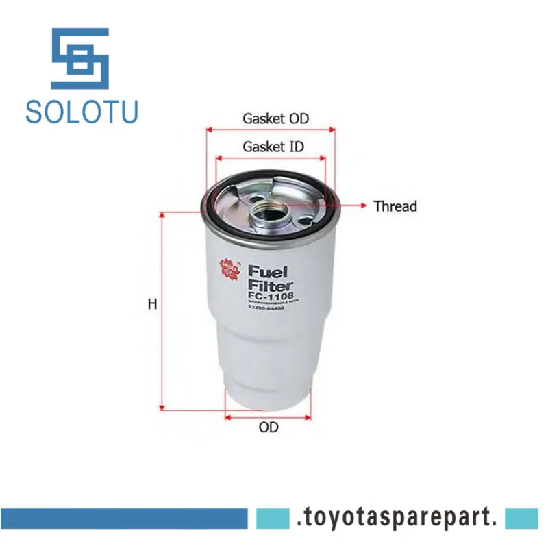 

FUEL FILTER FOR AVENSIS Saloon (T25) RAV 4 IV (_A4_) YARIS (_P9_) COROLLA Verso (ZER_, ZZE12_, R1_) Saloon (_E12_16403-HC250