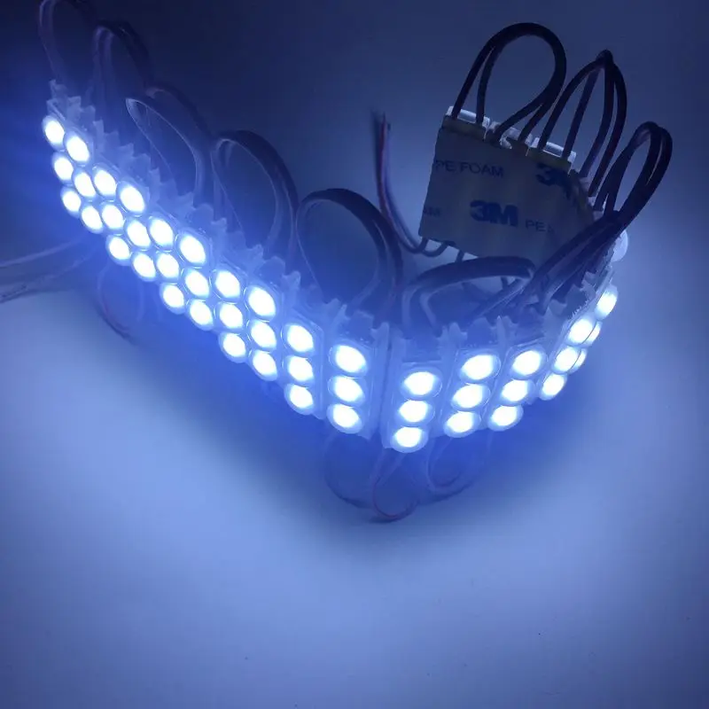 100 шт. 2835 SMD 3 светодиодный мини модуль 40*10 мм IP68 Водонепроницаемый Инжекционный