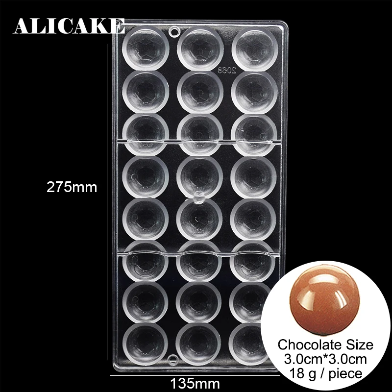 

Smooth Sphere Molds of Chocolate Bakeware Dessert Baking Form for Baker Party Pastry Tools Polycarbonate Chocolate Mould Plastic