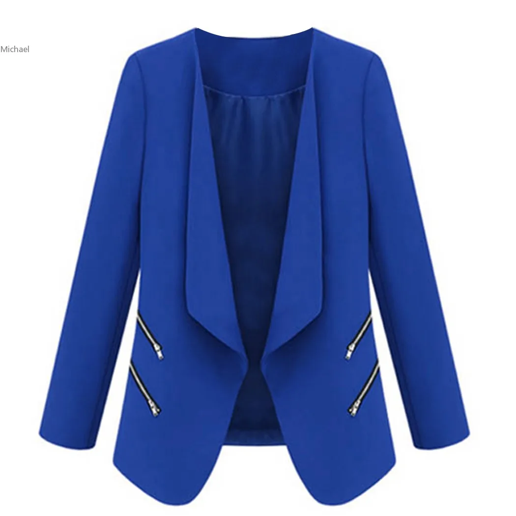 Fashion Women Casual Long Sleeve Slim Casual Suit Jacket Coat outwear 3