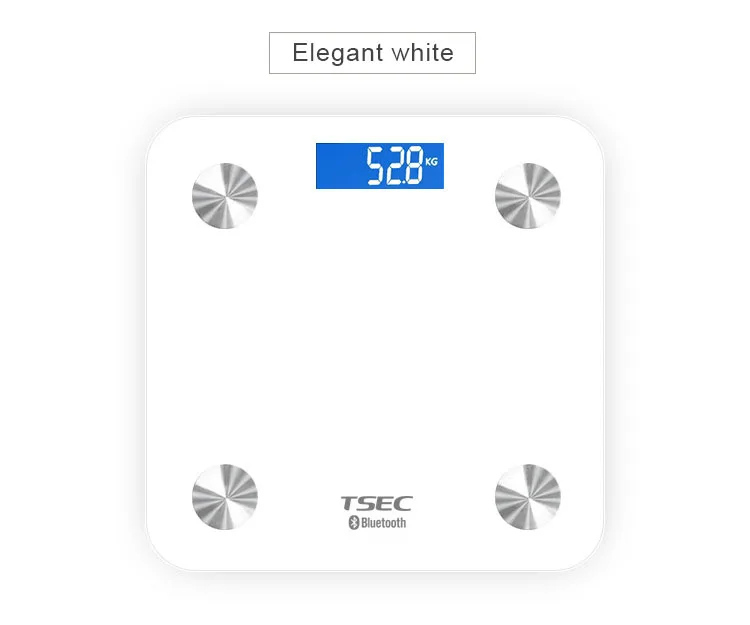 TS-8028 Bluetooth 4.0 LCD Battery Smart App Body Fat Scales Weight Data Analysis Weight Tools