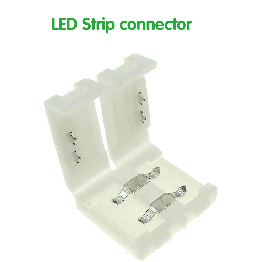 

LED Strip Connector 2 PIN 10mm Width Free Welding Application for 5050/5630/5730 LED String