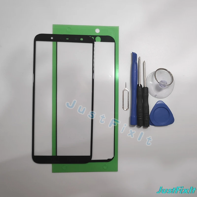 10 pcs/lot For Samsung Galaxy J6 Plus J610 Touch Screen Front Panel Glass Lens Outer LCD