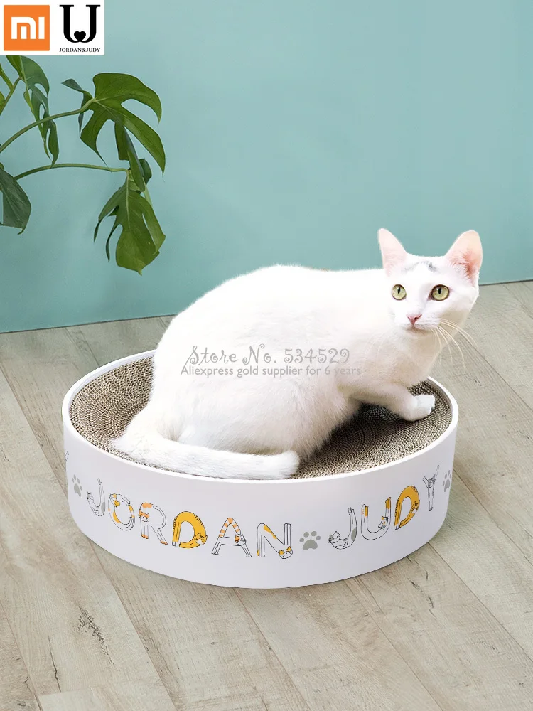 

Xiaomi Round Cat Scratching Board Wear and scratch resistance Corrugated Paper Grinding Device Toy Large Nest Supplies