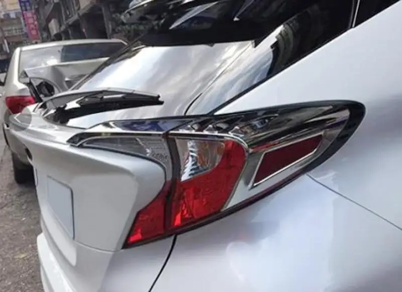 Для Toyota C-HR снаружи сзади хвост свет лампы Крышка декор отделка ABS Chrome