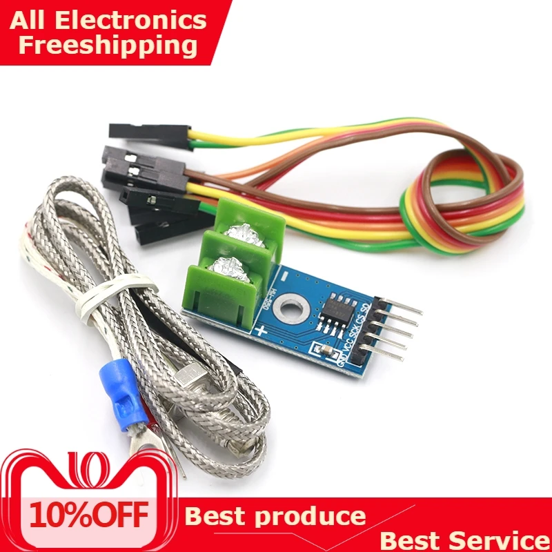 

MAX6675 Module + K Type Thermocouple Thermocouple Senso Temperature Degrees Module for arduino