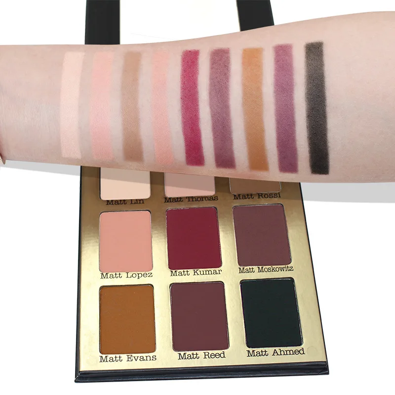 

Brand Eye Makeup 9 Color Matte Eyeshadow Palette Set Natural Eye Shadow Pallet Shimmer Powder Nude Warm Beauty Cosmetic Kit