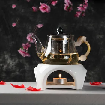 

Japanese Style Ceramic Teapot Trivets Alcohol Candle Heating Coffee Milk Warmer Tea Set Pot Holder Base Teaware Tea Makers Stove