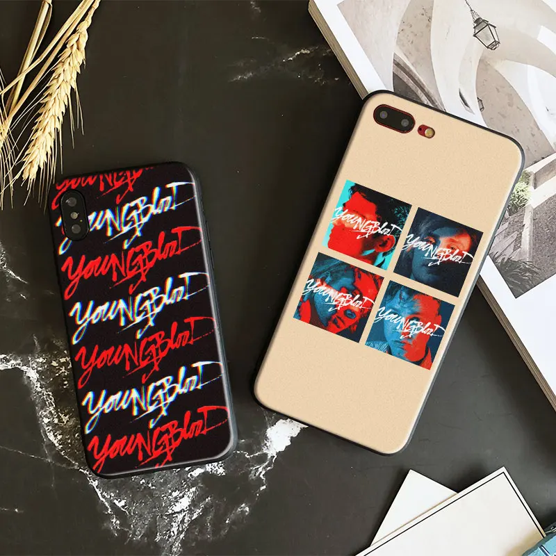 

5 seconds of summer youngblood 5SOS TPU Soft Silicone Phone Case Cover Shell For Apple iPhone 5 5s Se 6 6s 7 8 Plus X XR XS MAX