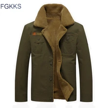 FGKKS, мужские куртки, теплая парка, пальто, военный Бомбер, куртки, мужские, хлопок, толстая, армейская мода, тактическая верхняя одежда, мужские куртки