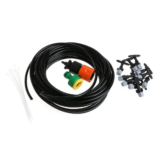 5m 10m Garden Plants Irrigation Patio Misting Hose Mister Nozzles 5m 10m Garden Plants Irrigation Patio Misting Hose Mister Nozzles Cooling System
