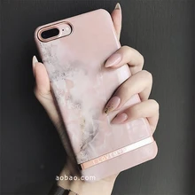 Funda antigolpes dura de alta calidad con pintura de granito y piedra de mármol 8 7 para IPhone 7 plus 6 6s 6plus