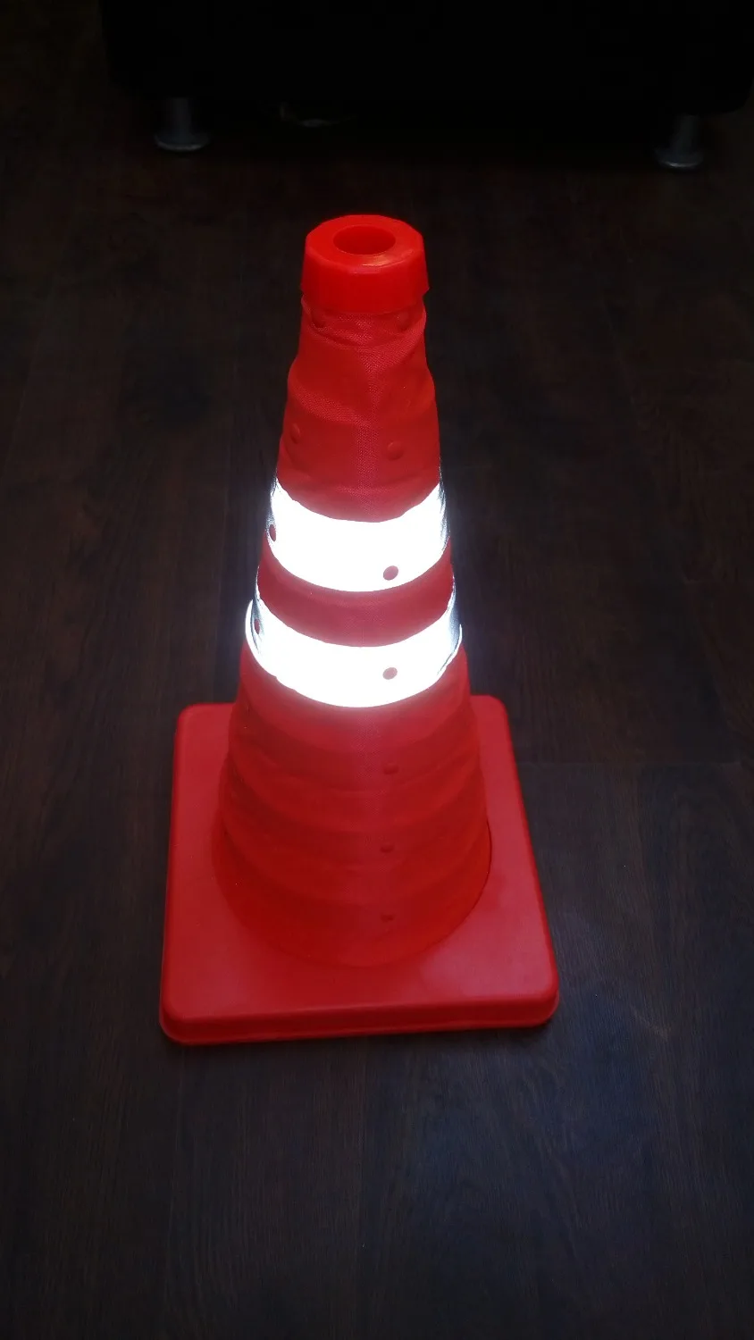 45cm High Folding Reflective Safety Cones Warning Reflective Plastic
