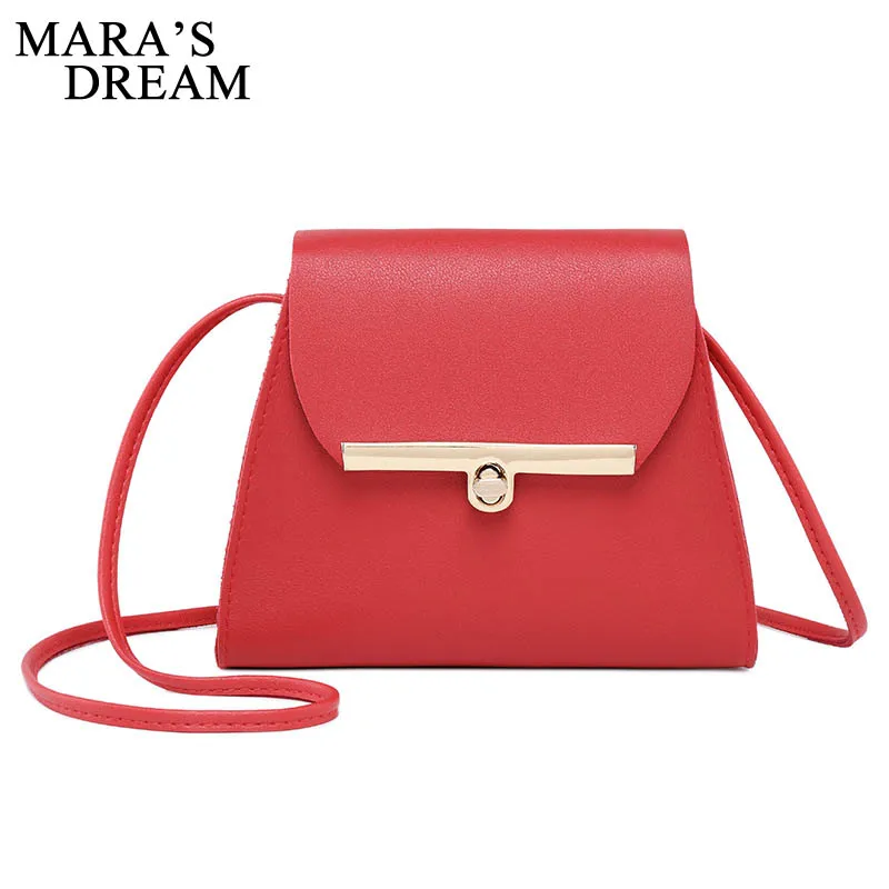 

Mara's Dream 2019 New Women's Shoulder Mobile Phone Bag Solid Color Change Lock Buckle Pouch