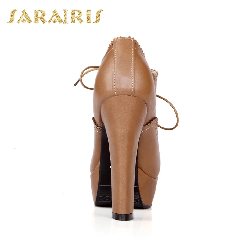 SARAIRIS/ г. Прямая поставка, женские туфли-лодочки на платформе размера плюс 31-47 модные женские летние туфли на высоком каблуке с круглым носком