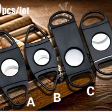 40 шт./лот курения сигар аксессуары двойной стрейч палец Тип сигары Нержавеющая сталь резак Ножи