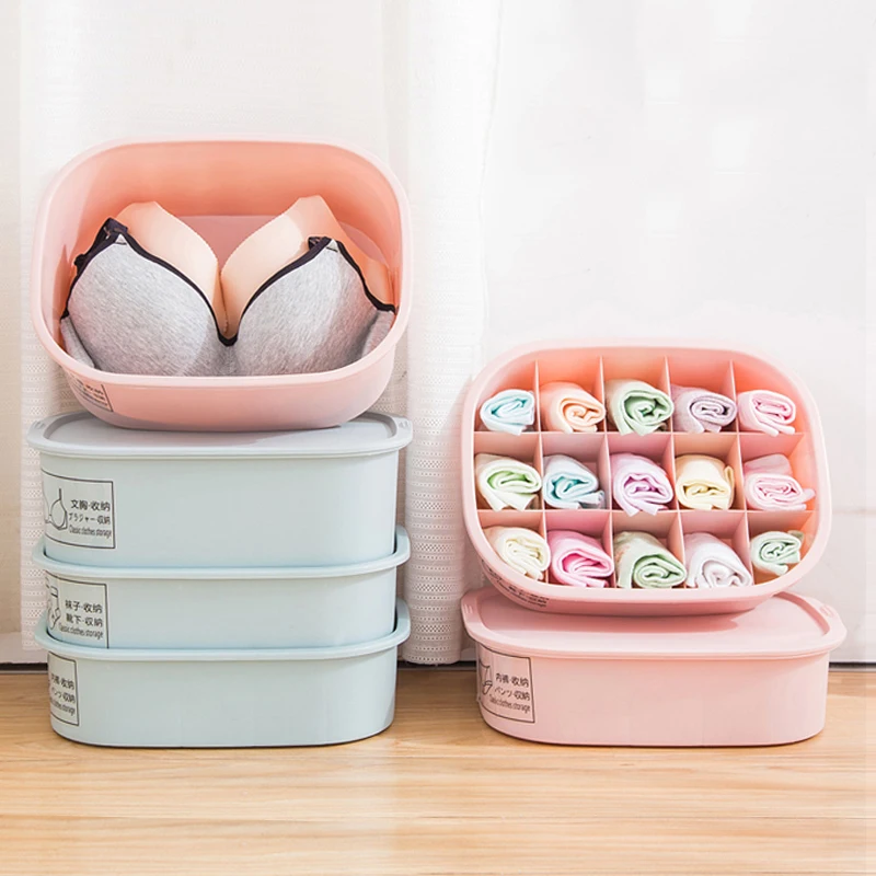 

Sorting Underwear Storage Box Underwear Socks Storage Case Kitchen Organizer Clothes Toys Plastic Storage Container