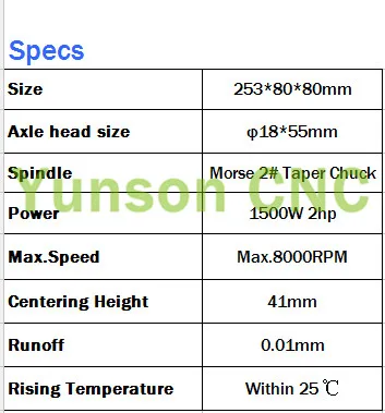 Morser 2 MT2 конический Патрон 1500 Вт 1.5кВт 2hp высокоскоростная мощная головка для резки/растачивания/фрезерования станок токарный инструмент шпиндель max.8000 об/мин