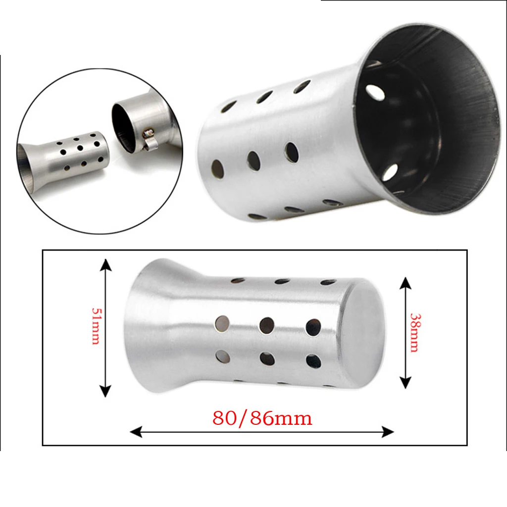 Universal Motorcycle 51mm Exhaust Muffler Baffle Silencer DB Killer Reducer Exhaust Can DB Killer For Honda Yamaha