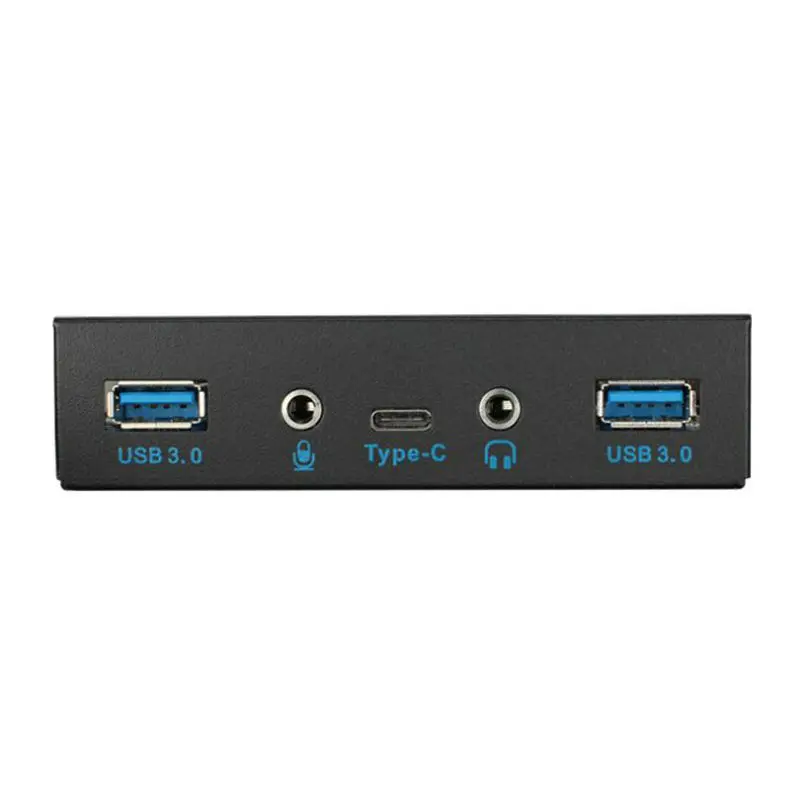 Great-Q 5 портов USB 3,1 TYPE-C USB 3,0 концентратор передняя панель с 3,5 мм аудио+ Тип C+ USB3.0 кронштейн для рабочего стола 3," флоппи