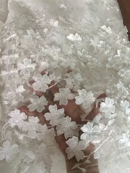 

3d flower Bridal CiCi-42602 Nigerian Wedding Lace Materials Net Lace Fabric High Quality