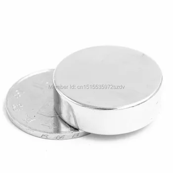 

20pcs Strong Round Dia 25mm x 8mm N35 Rare Earth Neodymium Magnet Art Craft Fridge 25x8mm