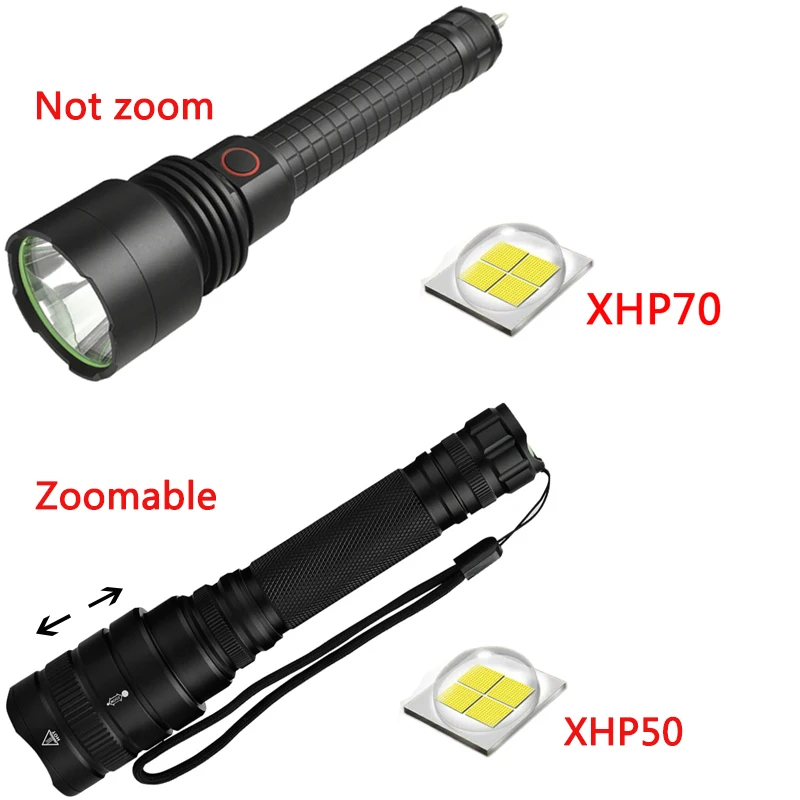 Litwod Z20 светодиодный фонарик для защиты мощный перезаряжаемый XHP70 фонарь из