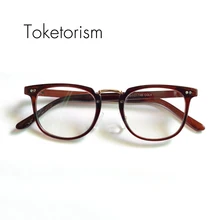 Toketorism винтажные очки оправа с прозрачными линзами металлический мост классические очки для мужчин и женщин 8892