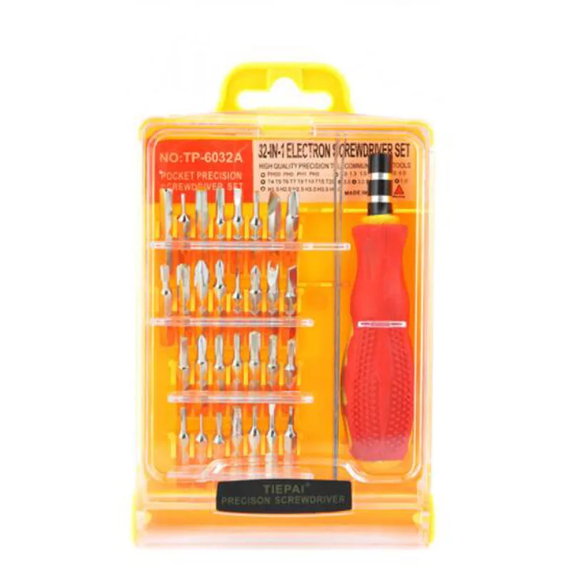 

A Set 32 In 1 Multifunctional Repair Tools Tweezer Screwdriver Bits for iPhone Laptop Cellphone PC Pad Manual Repair Hand Tools