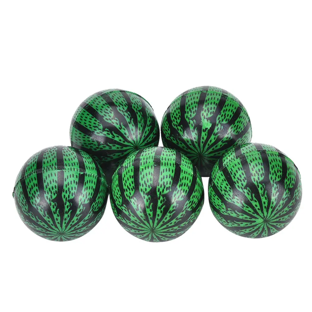 10 Pcs New Elastic Jumping Watermelon Ball Rubber Bouncing Balls Kids
