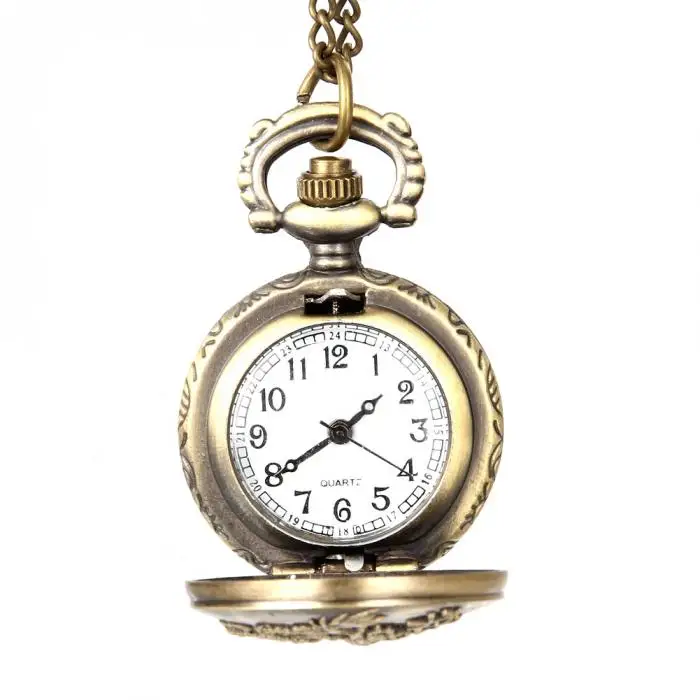 Модные унисекс винтажные кварцевые карманные часы сплав Летающий ожерелье с кулоном дракона Мужские и женские свитера цепи часы подарки lxh