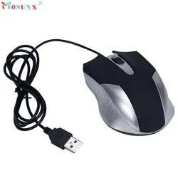 Ловким Черный Цвет USB Проводная Оптическая Мышь Мыши Для Портативных ПК 25S61130 груза падения