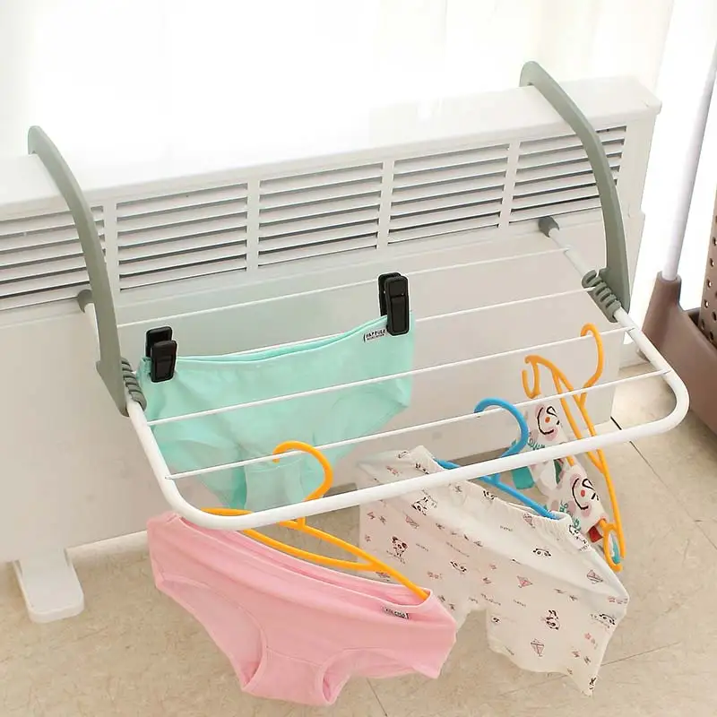 

Collapsible Towel Clothes Hanger heat-resistant Hanging Type Multi-purpose Radiator Clothes-horse & Creative Home BDF99