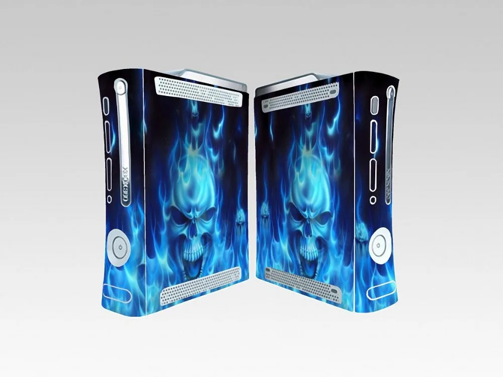 256 защитная виниловая наклейка Blue Fire для Microsoft Xbox 360 оригинальные наклейки fat Skin