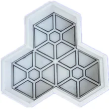 Stone Cement brick mold plastic pavement tool garden decoration path paving molds for concrete road making automobile cheap plastic injection molds making