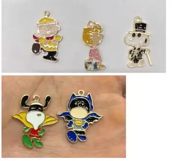 

new 100pcs Cartoon Japanese anime dog Enamel Metal Charm Pendants DIY Jewelry Making