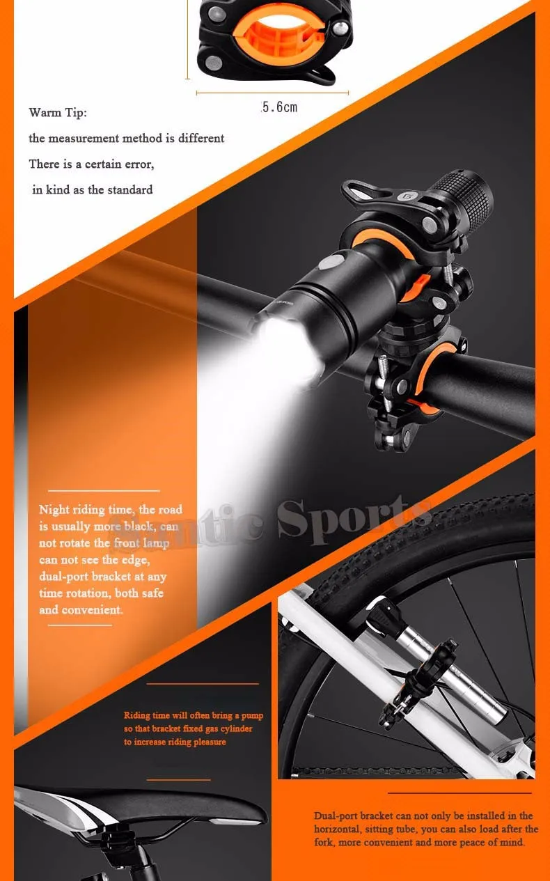 Best ROCKBROS Bike Light Holder Clip 360 Degree Rotation Flashlight Stand Front Lamp Holder Fixed Lamp Holder Bicycle Accessories 2 Best ROCKBROS Bike Light Holder Clip 360 Degree Rotation Flashlight Stand Front Lamp Holder Fixed Lamp Holder Bicycle Accessories 2