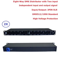2 шт./лот DHL/FedEx доставка dmx512 сплиттер световой сигнал Усилители домашние сплиттер восемь способ DMX Дистрибьютор для перемещения головы свет