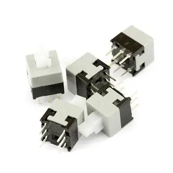 

100Pcs 8.5*8.5mm Double Row Self-Locking Switch/Push button switch/key switch 6Pin