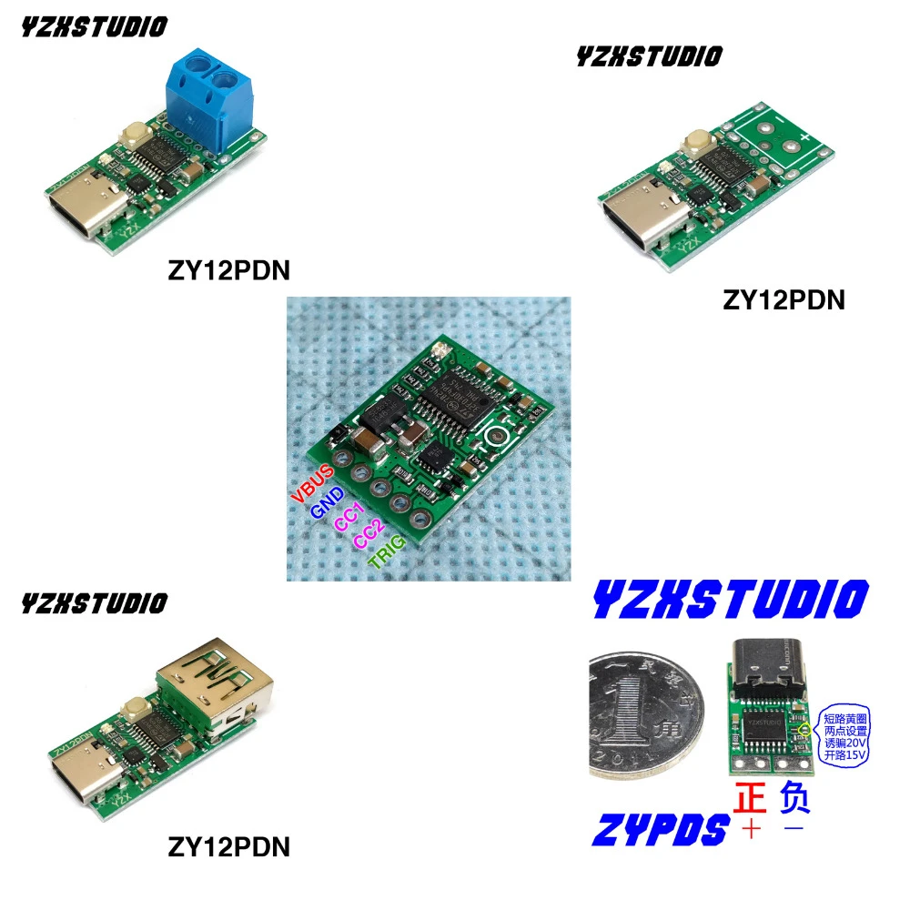 Type-C USB-C PD2.0 3.0 to DC USB Decoy Fast Charge Trigger Polling Detector