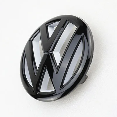 Emblema para Grelha de Substituição Emblema para Frente Preto e Branco Adequado para vw Brilhoso Volkswagen Golf 2009 2010 2011 2020 135mm Mk6 3 Cheap Emblemas