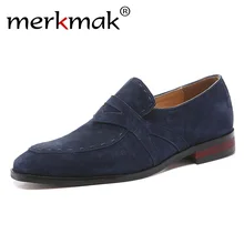 Merkmak сезон: весна–лето новые мужские лоферы Удобная обувь повседневная обувь Для мужчин; дышащие слипоны; обувь из мягкой кожи мокасины, обувь для вождения