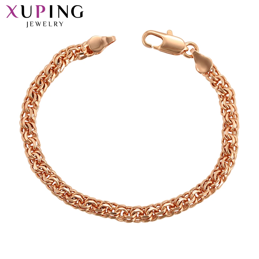 

11.11 Deals Xuping Elegant Rose Gold Color Plated Popular Design Bracelet European Style Exquisite Jewelry Gift S112-75455